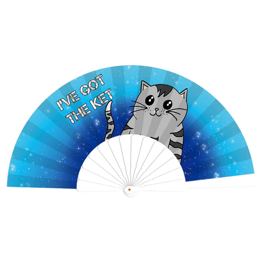 Deluxe festival handwaaier I’ve got the ket - Festival Supply