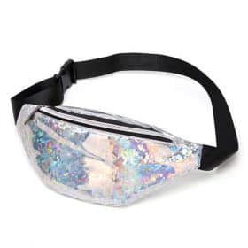Fanny pack | Glanzend zilver