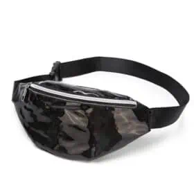 Fanny pack glanzend zwart