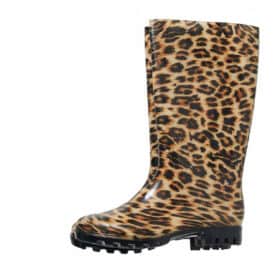 XQ Footwear Regenlaarzen panterprint hoog