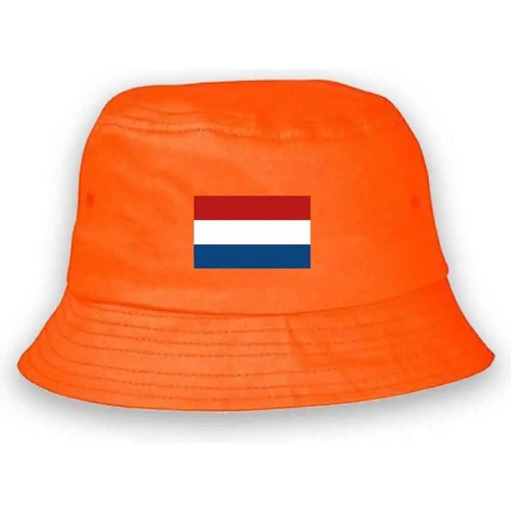 pasta bossen Zuigeling Bucket hat oranje | vissershoedje | zonnehoedje - Nederland - Festival  Supply