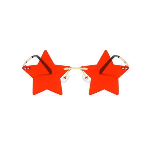 Zonnebril ster rood