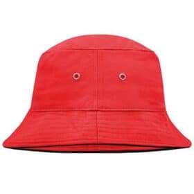 Vissershoedje rood met zwart