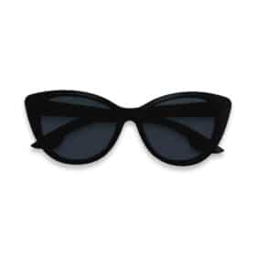 Zonnebril Cat Eye mat zwart
