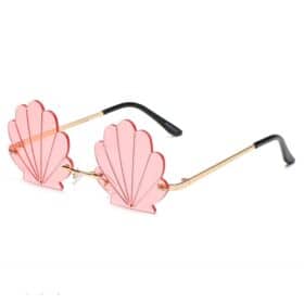 Zonnebril schelp roze