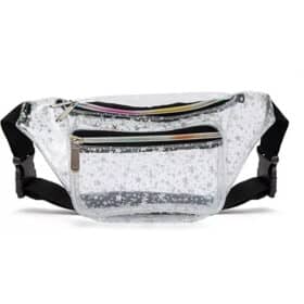 Heuptas sterretjes transparant/zilver