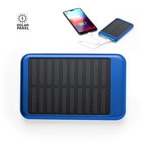 Solar powerbank 4000 mAh blauw