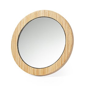 Zakspiegel bamboe beige 6,9 cm
