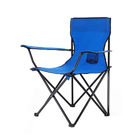 Campfest campingstoel met bekerhouder blauw