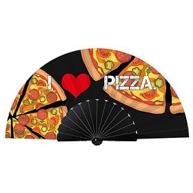 Deluxe festival handwaaier I love pizza