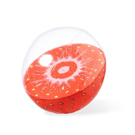 Strandbal aardbei 28 cm rood