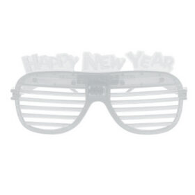 LED shutter bril transparant - Happy New Year