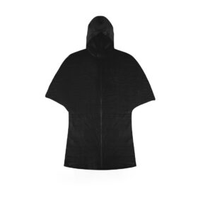 PEVA regenponcho met opbergzak zwart