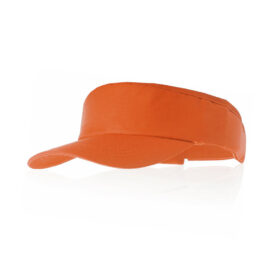 Verstelbare zonneklep katoen oranje