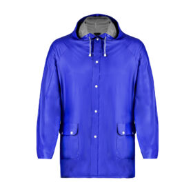 Luxe regenjas PVC blauw - M/L