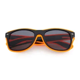 NEON zonnebril zwart - neon oranje
