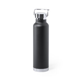 Thermosfles RVS 650 ml zwart