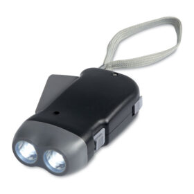 Knijpkat zaklamp 2 LED zwart