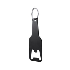 Bieropener sleutelhanger zwart