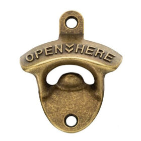 Bieropener muur brons