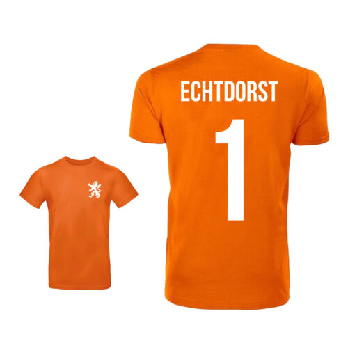Unisex oranje T-shirt - Echtdorst