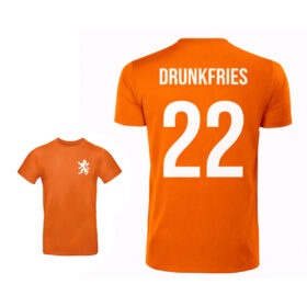 Unisex oranje T-shirt | Drunkfries