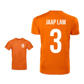 Unisex oranje T-shirt - Jaap Lam