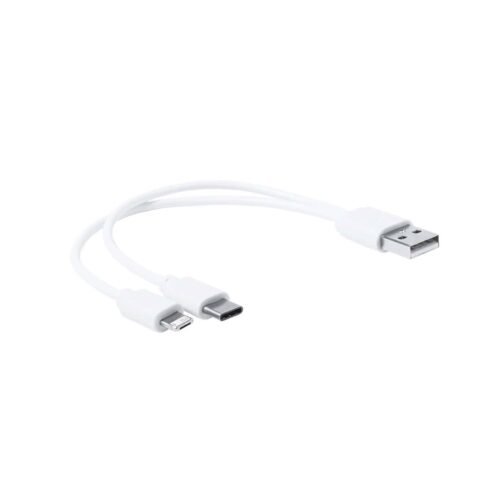 Oplader USB - iPhone kabel - Lightning USB kabel - USB C - Android - Apple - 2-in-1 - Universeel - wit