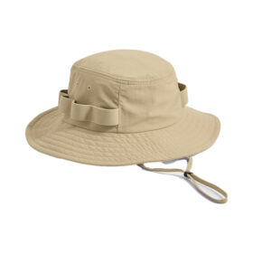 Beechfield nylon safarihoed met UPF50+ bescherming - Beige - Maat S/M
