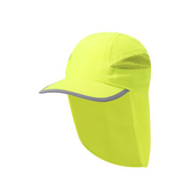 Pet met nekbescherming polyester neongeel