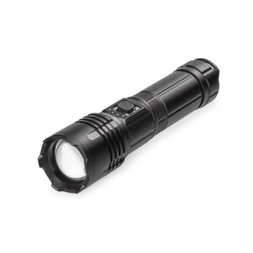 Campfest oplaadbare LED zaklamp met SOS-modus 5000 mAh - Zwart