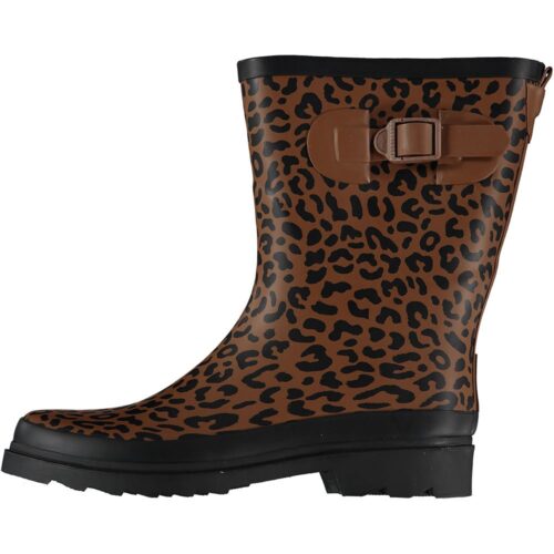 XQ Footwear regenlaarzen panterprint bruin