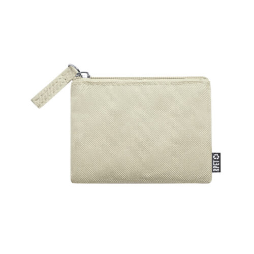 Muntportemonnee gemaakt van RPET - Beige