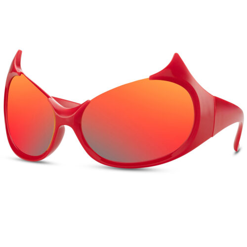 Halloween zonnebril duivel rood