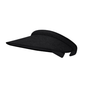 Zonneklep met stoffen bekleding zwart