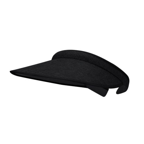 Zonneklep met stoffen bekleding zwart