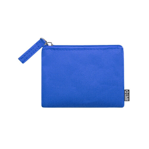 Muntportemonnee gemaakt van RPET - Blauw