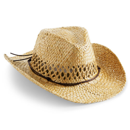 Beechfield cowboy strohoed 57 cm - Naturel