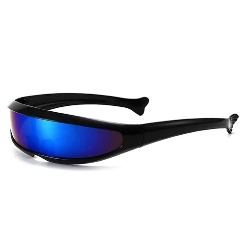 Snelle planga zwart - Blauw/paars glas