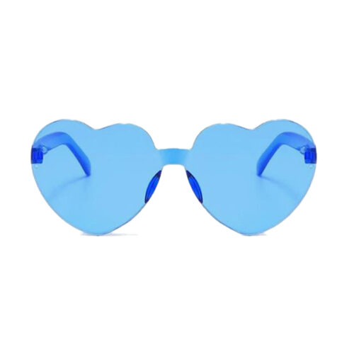 Hartjes partybril blauw