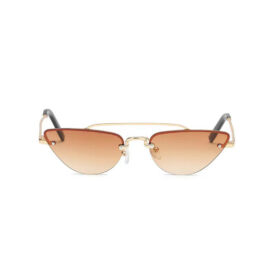 Partybril Cat Eye bruin