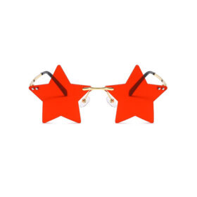 Partybril ster rood