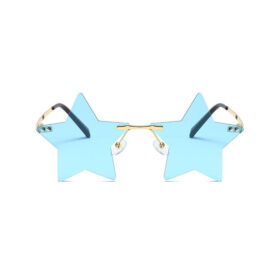 Partybril ster blauw