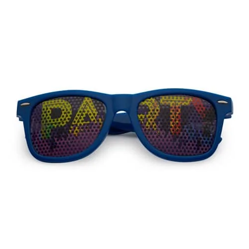 Pinhole partybril Party blauw