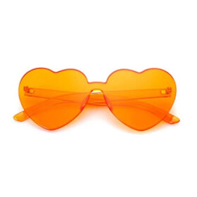 Hartjes partybril oranje