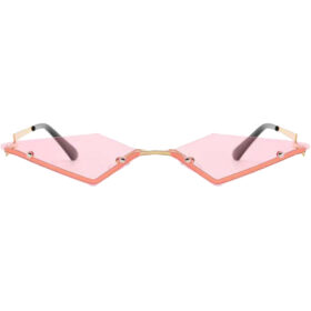 Partybril triangle roze