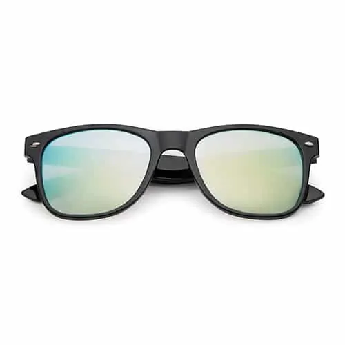 Spacebril spiegel goud-zilver | zwart