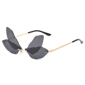 Partybril Butterfly zwart