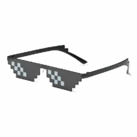 Thug life pixel partybril | zwart