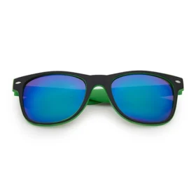 Classic partybril | groen-zwarte spiegel lenzen